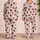 Black Cats in Bow-Tied Cocktail Glasses for Whimsical Cozy Nights at Home Satin Pajamas Set - 2