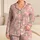 Pastel Kitten And Daisy Motifs For Cozy Evenings And Relaxed Lounging At Home Satin Pajamas Set - 1