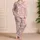 Pastel Kitten And Daisy Motifs For Cozy Evenings And Relaxed Lounging At Home Satin Pajamas Set - 4