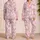 Pastel Rainbow Hearts and Clouds for Cozy Valentine Evenings and Relaxing at Home Satin Pajamas Set - 9UI-L80KFD