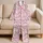 Pastel Rainbow Hearts and Clouds for Cozy Valentine Evenings and Relaxing at Home Satin Pajamas Set - 5