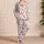 Japanese Cherry Blossoms For A Cozy Springtime Look And Relaxed Floral Style Satin Pajamas Set - 4