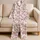 Japanese Cherry Blossoms For A Cozy Springtime Look And Relaxed Floral Style Satin Pajamas Set - 5