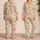 Watercolor Wildflower Blooms For Cheerful Spring Mornings And Cozy Evenings Satin Pajamas Set - 2