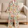 Watercolor Wildflower Blooms For Cheerful Spring Mornings And Cozy Evenings Satin Pajamas Set - 5