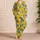 Blue Wildflowers And Sunny Yellow Blooms For Cheerful Everyday Lounging Satin Pajamas Set - 4