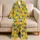 Blue Wildflowers And Sunny Yellow Blooms For Cheerful Everyday Lounging Satin Pajamas Set - 5