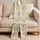 Pastel Hot Air Balloons for Cozy Weekend Lounging and Whimsical Travel Dreams Satin Pajamas Set - 5