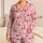 Pink Flamingo Hearts for Cozy Tropical Lounge Nights and Sweet Valentine's Day Gifts Satin Pajamas Set - 1