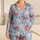 Watercolor Baseballs, Red Bows & Stars for Cozy Game Day Lounging and Gift Giving Satin Pajamas Set - 1