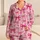 Pink Ribbon Bows for Cozy Evenings and Sweet Relaxing Lounging Style Satin Pajamas Set - 1