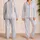 Pastel Vertical Stripes for Cozy Evenings and Relaxed Weekend Lounging Satin Pajamas Set - 2