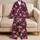 Pink Cherry Blossoms And Art Deco Vines For Cozy Spring Evenings At Home, Women Satin Pajamas Set - f3rusadmlg