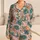 Tropical Crane and Palm Garden for a Relaxing Coastal Getaway Satin Pajamas Set - 1