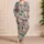 Tropical Crane and Palm Garden for a Relaxing Coastal Getaway Satin Pajamas Set - 4
