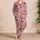 Y2K Leopard Heart And Checkerboard Bow Sleepover Lounge Style For Women And Teens Satin Pajamas Set - 4