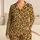 Golden Leopard Spots for Cozy Lounging and Relaxed At-Home Style Satin Pajamas Set - 1