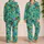 Gingerbread Men and Candy Canes for Cheerful Christmas Holiday Lounging Satin Pajamas Set - 2