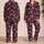 Bold Raspberry Hearts for Cozy Valentine Evenings and Everyday Lounging Satin Pajamas Set - 2