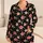 Pink Cherry Blossoms and Ivory Polka Dots for Cozy Springtime Lounging Satin Pajamas Set - 1