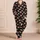 Pink Cherry Blossoms and Ivory Polka Dots for Cozy Springtime Lounging Satin Pajamas Set - 4