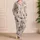 Hand Drawn Cat Cameos for Cozy Evenings and Quiet Weekends, A Gift for Cat Lovers Satin Pajamas Set - 4