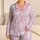 Pastel Tie Dye Hearts for Cozy Nights and Sweet Lounging Satin Pajamas Set - 1
