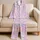 Pastel Tie Dye Hearts for Cozy Nights and Sweet Lounging Satin Pajamas Set - 5
