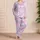 Pastel Tie Dye Hearts for Cozy Nights and Sweet Lounging Satin Pajamas Set - 4