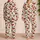 Glossy Red Cherries and Green Leaves for Cozy Weekend Lounging and Relaxed Home Days Satin Pajamas Set - 2