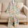 Colorful Starfish And Seashells For Cozy Coastal Nights And Relaxed Lounging Satin Pajamas Set - 5