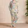 Colorful Starfish And Seashells For Cozy Coastal Nights And Relaxed Lounging Satin Pajamas Set - 4