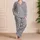 Heather Grey and Blush Pink Stars for Cozy Bedtime Lounging and Sweet Gift Giving for Her Satin Pajamas Set - 4