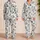 Navy Koi Fish And Ivory Waterscape For Calm Everyday Lounging And Gifting Satin Pajamas Set - 2