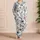 Navy Koi Fish And Ivory Waterscape For Calm Everyday Lounging And Gifting Satin Pajamas Set - 4