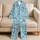 Blue Ocean Sea Life for Relaxing Coastal Getaways and Beach Trip Comfort Satin Pajamas Set - 5