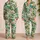 Tropical Monstera Leaves And Bright Bird Of Paradise Blooms For Relaxed Resort Lounging Satin Pajamas Set - 2