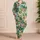 Tropical Monstera Leaves And Bright Bird Of Paradise Blooms For Relaxed Resort Lounging Satin Pajamas Set - 4