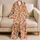 Fresh Peach Fruit Motif for Cozy Lounging and Relaxed Weekend Mornings at Home Satin Pajamas Set - 5