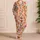 Fresh Peach Fruit Motif for Cozy Lounging and Relaxed Weekend Mornings at Home Satin Pajamas Set - 4