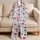 American Flags Fireworks And Picnic Icons For A Cheerful Fourth Of July Celebration Satin Pajamas Set - 5