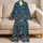Retro Geometric Leaves for Cozy Autumn Lounging and Relaxed Evenings Gift for Her Satin Pajamas Set - 5
