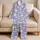 Dreamy Moon Cloud and Star Motif for Cozy Bedtime Lounging Satin Pajamas Set - 5