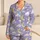 Dreamy Moon Cloud and Star Motif for Cozy Bedtime Lounging Satin Pajamas Set - 1