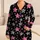 Magenta And Silver Stars For Cozy Evenings, Bold Celestial Style For Relaxing Nights Satin Pajamas Set - 1