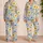 Watercolor Wildflowers for Relaxed Evenings and Cozy Weekend Lounging at Home for Her Satin Pajamas Set - 2