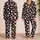 Pink Daisy Blooms for Cozy Evenings and Relaxed At-Home Lounging All Year for Her Satin Pajamas Set - 2