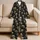Antique Ivory Skulls for Cozy Gothic Lounging and Halloween Nights Satin Pajamas Set - 5