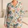 Nordic Doodle Hearts for Cozy Evenings and Relaxed Lounging at Home Satin Pajamas Set - 1