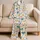 Nordic Doodle Hearts for Cozy Evenings and Relaxed Lounging at Home Satin Pajamas Set - 5